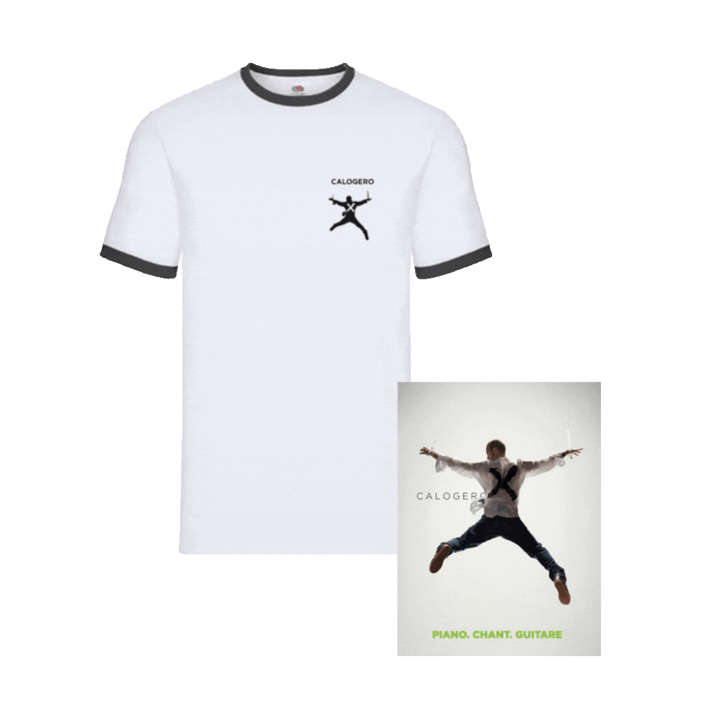 X - SONGBOOK + T-SHIRT BLANC - Store Calogero