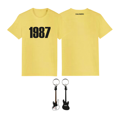 Pack Tournée - Tee Shirt Jaune 1987 + Porte-clés