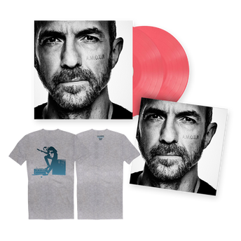Pack A.M.O.U.R : Double Vinyle couleur + Tee-Shirt Gris